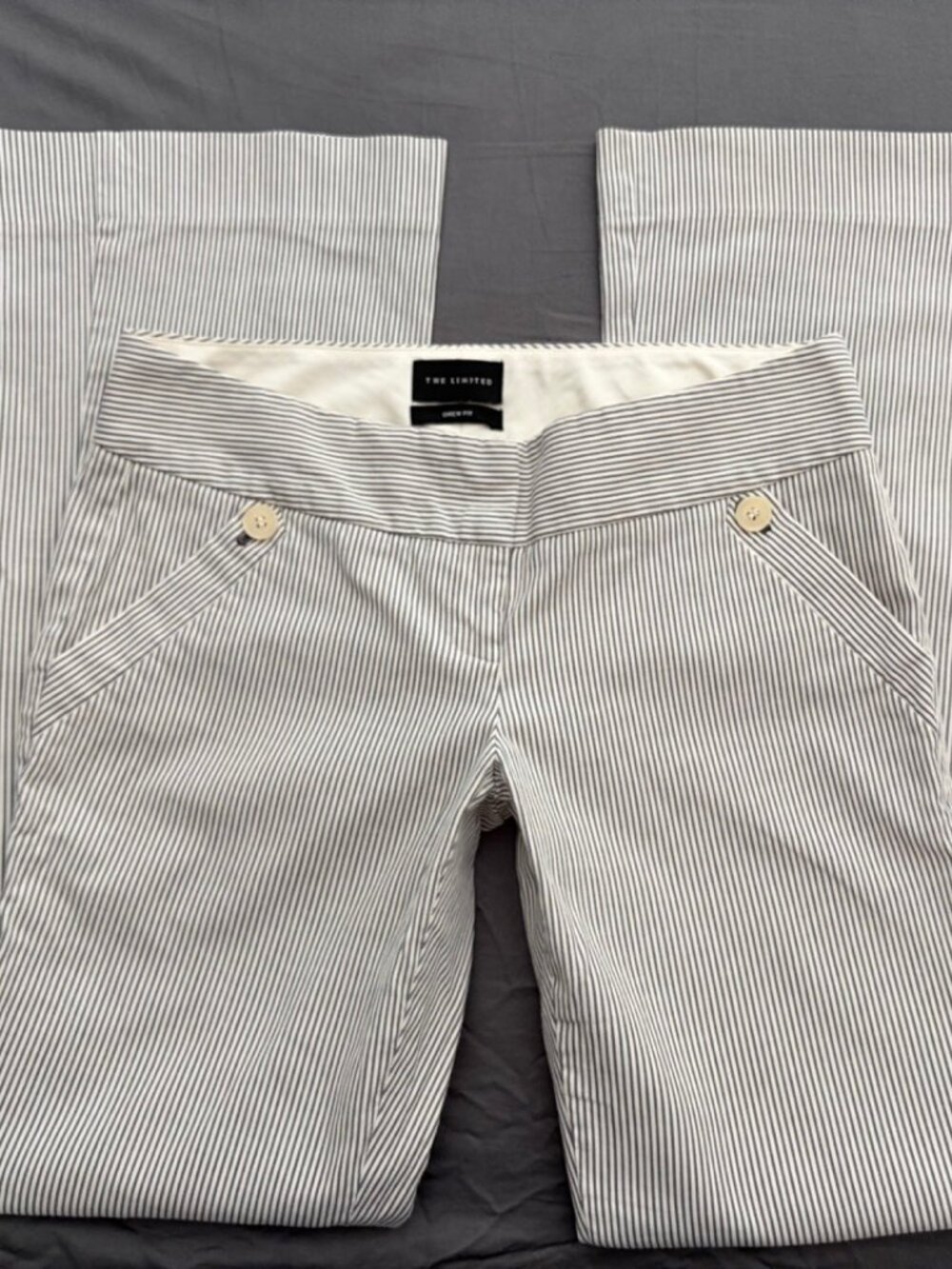 limited pinstripe seersucker drew fit trouser - 2
